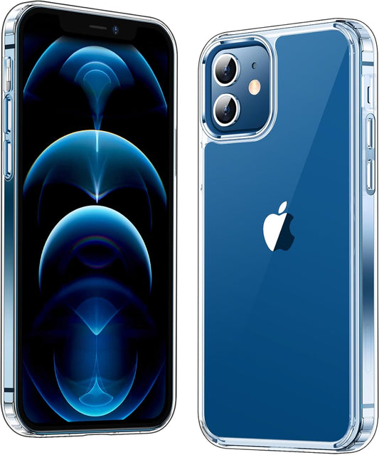 Iphone 12/12 Pro Case, [Not Yellowing] [Ultra Slim] Lightweight & Thin, Shockproof Protective, Screen & Camera Protection - Crystal Clear